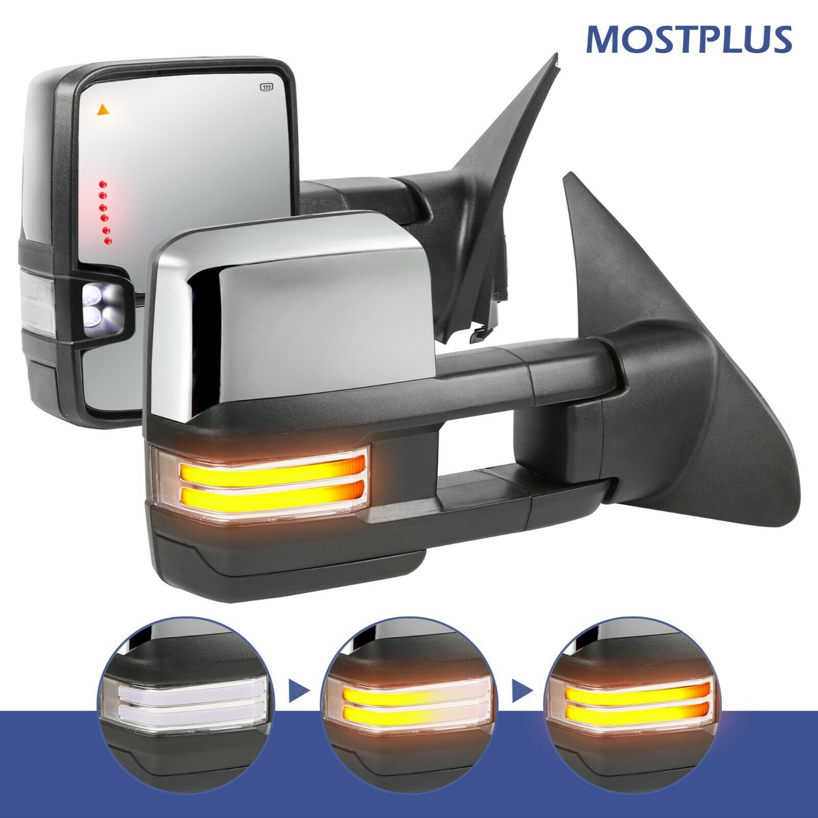 Trail Ridge Towing Mirror Turn Signal Lens - Amber, Right Side For 2007-2017 Toyota Tundra (Part 817310C020)