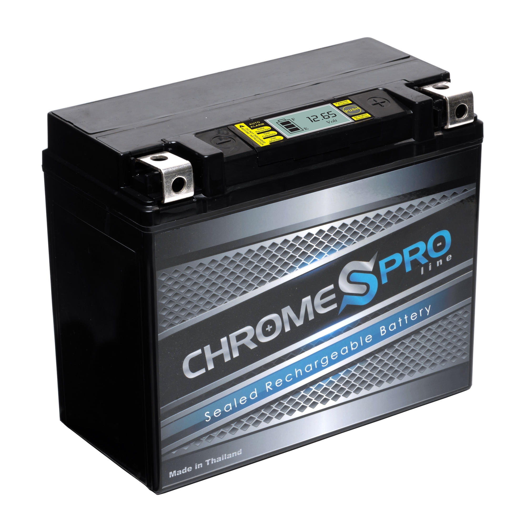 Chrome Pro Battery YTX20HL-BS (20HL-BS 12 Volt,18 Ah, 310 CCA) iGel Motorcycle Battery for Yamaha Xvs13ay V Star 1300, Stryker 1300cc - Year (2009 - 2017)