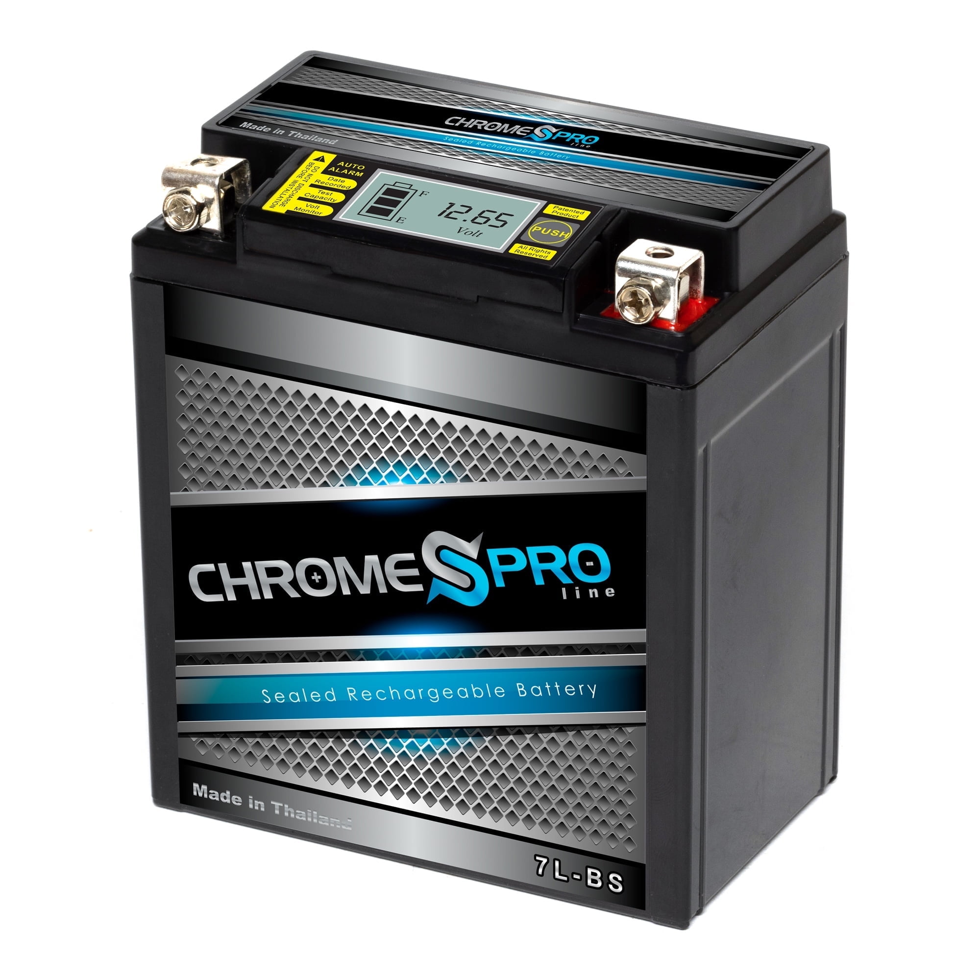 Chrome Pro Battery Ytx7l-bs (7l-bs 12 Volts,6 Ah, 75 Cca) iGel Motorcycle Battery for Atk Electric Start 1999