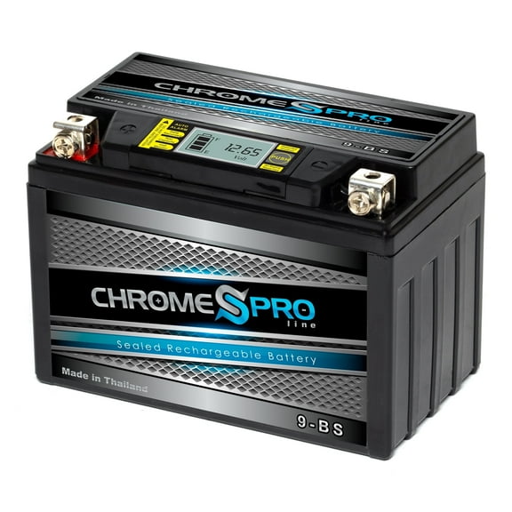 Chrome Pro Battery Ytx9-bs (9-bs 12 Volts,8 Ah, 120 Cca) iGel Motorcycle Battery for Honda 600cc Vt600c Cd Shadow Deluxe Vlx 1999