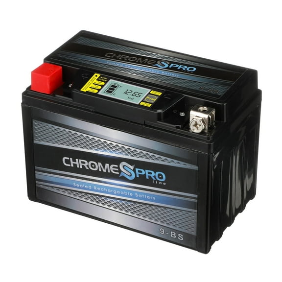 Chrome Pro Battery Ytx9-bs (9-bs 12 Volts,8 Ah, 120 Cca) iGel Motorcycle Battery for Kawasaki Zx636-b, C Ninja Zx-6r 636cc 03-'06