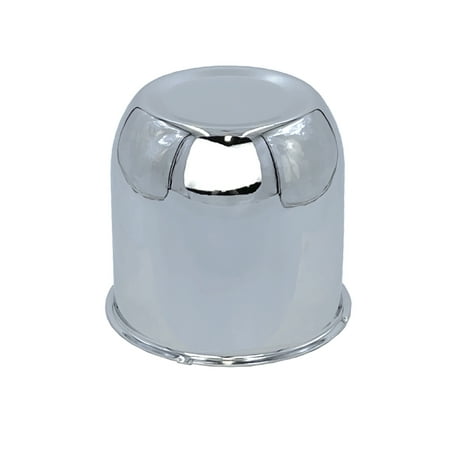 Chrome Push Through Center Cap for 3.30 Center Bore Auto/Trailer Wheel Rims