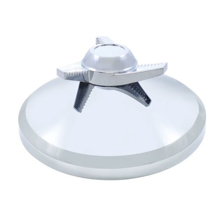 Chrome Rear Axle Cover Hub Cap With 3 Bar Left Swing Spinner
