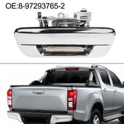 Chrome Rear Tailgate Handle For Isuzu D-Max For RODEO 2.5TD 3.0TD 2003-2012 No Lock Type Exterior Door Part Rust-Resistant Finish Custom Fit Easy For ACCESS Simple Installation For Pickup Upgrade
