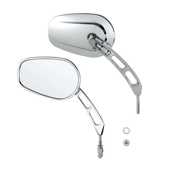 Chrome Rearview Mirrors For 1951-2022 Harley-Davidson CVO Tri Freewheeler