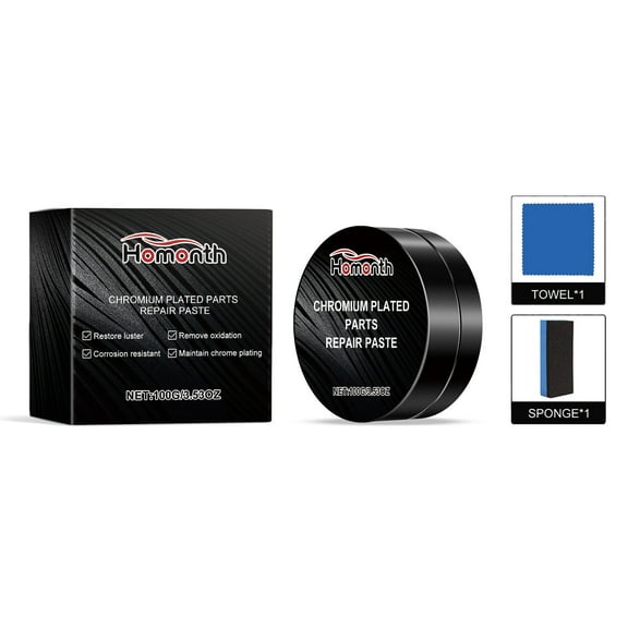 Chrome Reconditioning Paste Chrome Glitter Repair Metal Polishing Polishing Chrome Reconditioning,1 Set