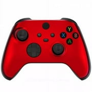 Chrome Red One X UN-MODDED Custom Controller Unique Design with 3.5 jack