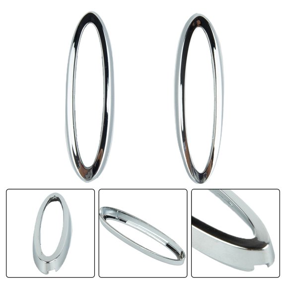 Chrome Remote Key Fob Side Bezel Trim for Jaguar XF XK XKR C2P15136 Plastic Replacement Pair