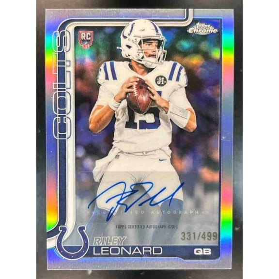 Chrome Riley Leonard #RA-RL Rookie Autograph Refractor