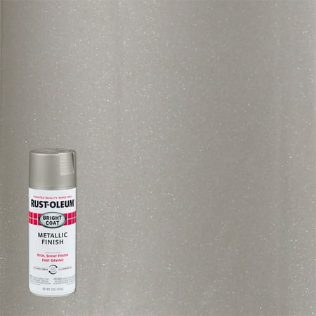 Chrome, Rust-Oleum Stops Rust Bright Coat Metallic Spray Paint-7718830, 11 oz