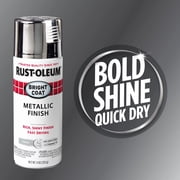 Chrome, Rust-Oleum Stops Rust Bright Coat Metallic Spray Paint-7718830, 11 oz