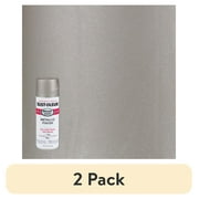 (2 pack) Chrome, Rust-Oleum Stops Rust Bright Coat Metallic Spray Paint-7718830, 11 oz