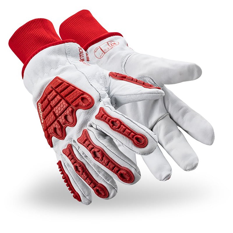 Chrome SLT 4067W-XL Leather Winter Gloves Impact Work Gloves, A7 Cut, C100 Thinsulate Liner, X-Large