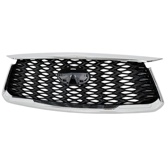 Chrome Shell Grille Assembly Compatible With Infiniti QX60 Pure 6 Cyl 3.5L 2022-2024 By IN1200141 623106SA0A
