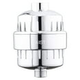 Chrome Shower Filter, With 2 Filter Cartridges 15 Stage Filtration