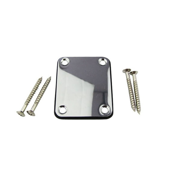 Chrome Silver Electric Guitar Neck Plate For ST and TL Guitar