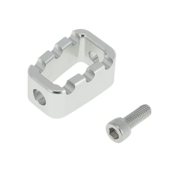 Chrome Silver Tone Motorcycle Shifter Footrests Pegs for HARLEY-DAVIDSON RA1250 2021-2024 Square Shift Foot Rests Peg Footboards Aluminum, Iron 1 Pc