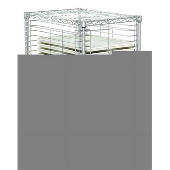 Chrome Single Compartment Tray Truck with 2 Brakes - 19-18 x 26 in.