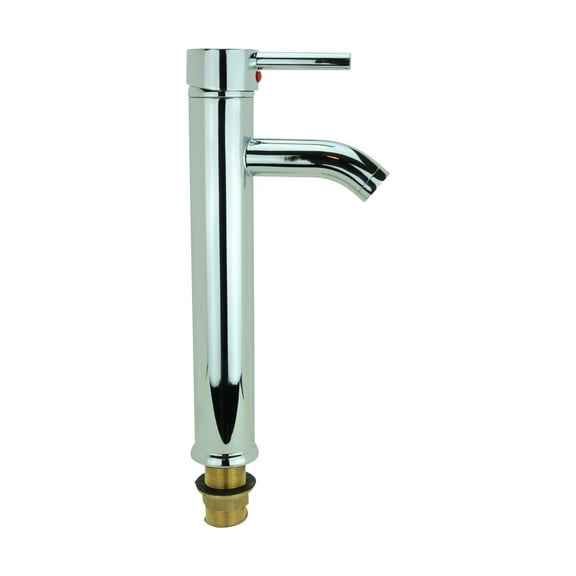 Chrome Single Hole Handle Bathroom Sink Brass Faucet 12" Tall Kitchen Tap w/Supply Lines Renovators Supply