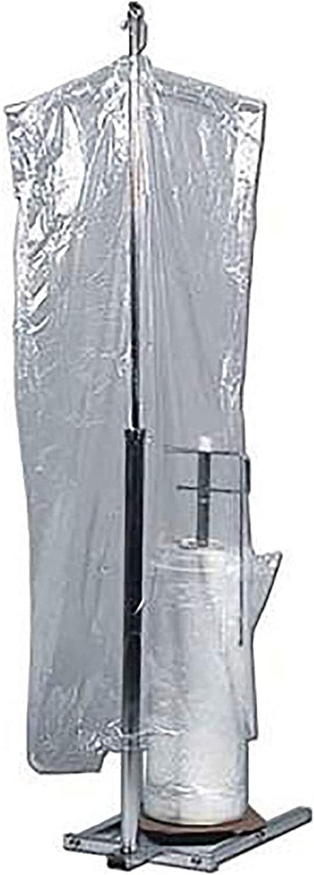 Chrome Single Roll Garment Bag Rack