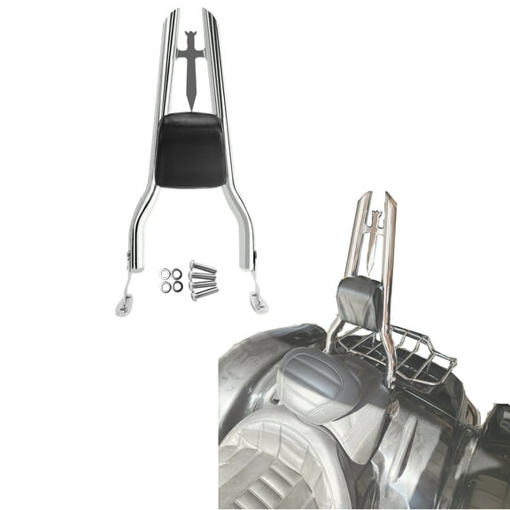 27" Chrome Sissy Bar Backrest for Harley Freewheeler FLRT Road Glide 3 FLTRT 2015 to 2025 2026