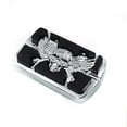 thumbnail image 1 of Chrome Skull Wing Large Brake Pedal Pad For Harley Softail Electra Glide Custom, 1 of 6