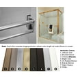 thumbnail image 1 of Chrome Sliding Frameless Shower Door Double Towel Bar Kit - 30" long, 1 of 1