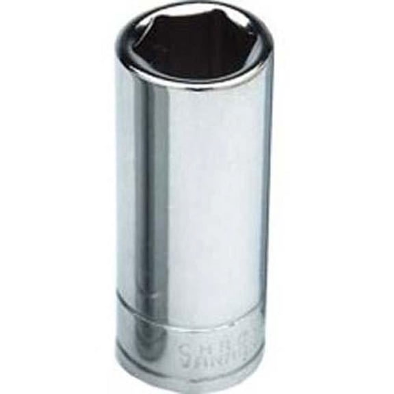 Chrome Socket, 1/2"" Drive, 1"", 6 Point, Deep