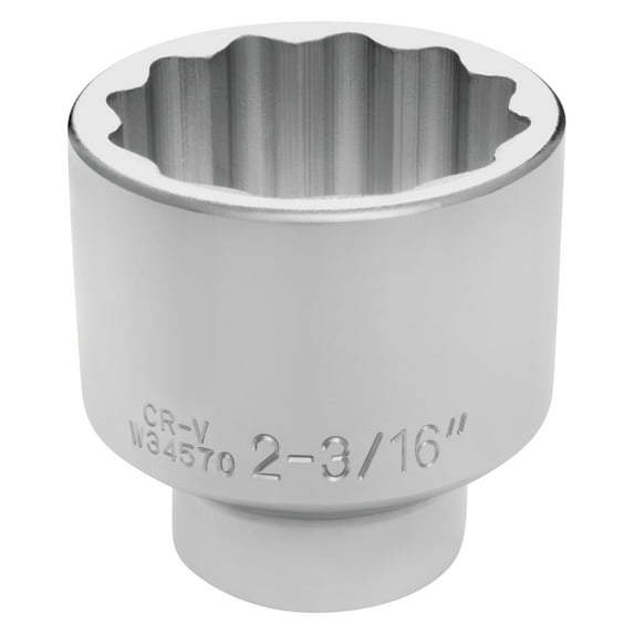 Performance Tool W34570 3/4-Inch Drive 12-Point SAE Standard Socket, 2-3/16-Inch