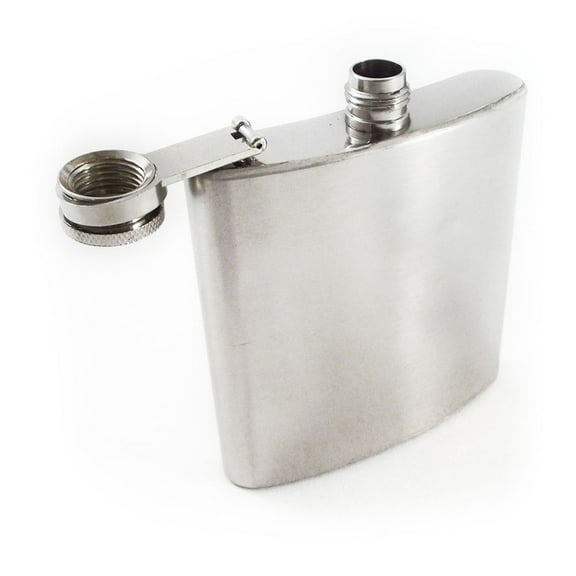 Chrome Stainless Steel Premium Portable Hip Flask 8oz