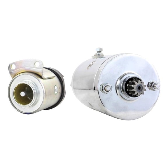 Chrome Starter & Solenoid Fits Harley Davidson Fl 73 71470-86T 71473-77 7147377
