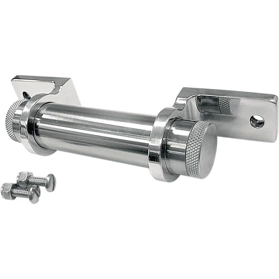 Chrome Stash Tube with Straight Mounting Bracket