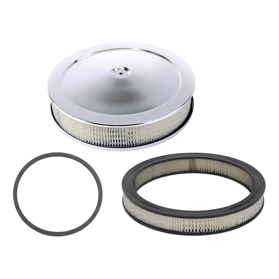 Chrome Super Seal 14 Inch Air Cleaner and Seal, 4 Inch