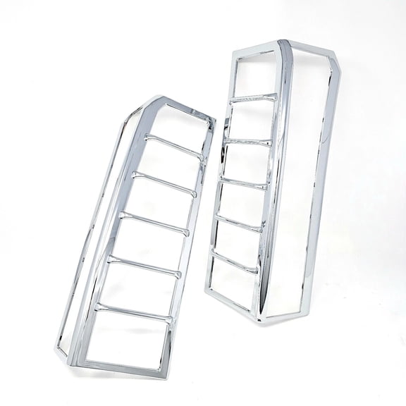 Chrome Tail Light Trim Bezel Cover Cap Molding Compatible For 2006-2010 HUMMER H3 Accessory