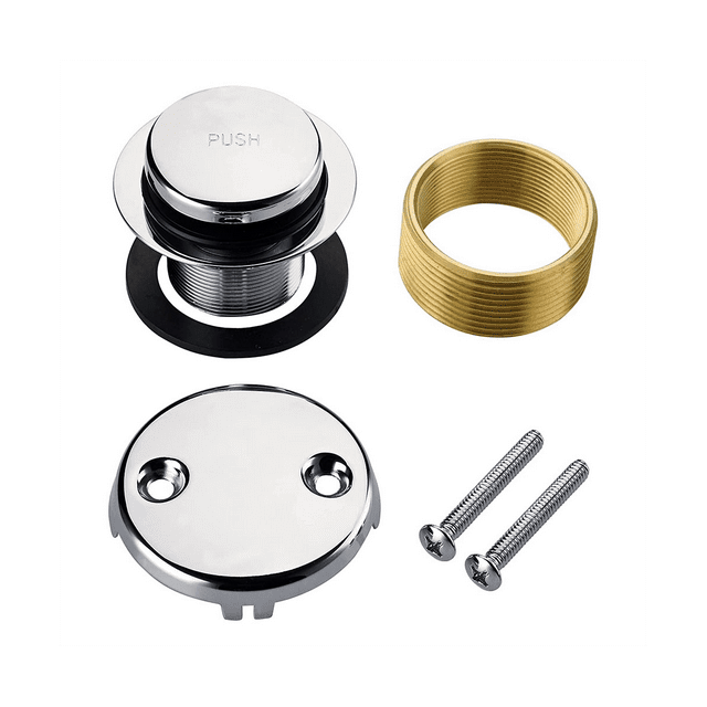 Chrome Tip Bathtub Tub Drain Conversion Kit Assembly, Tub Drain Kit