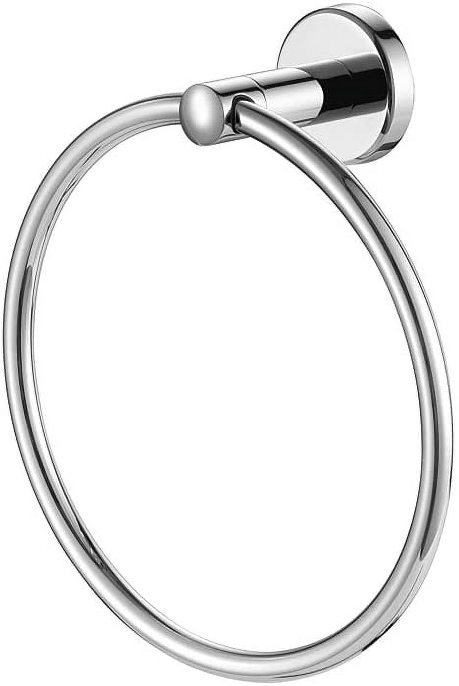 Chrome Towel Ring, 304 Stainless Steel Hand Towel Holder for Bathroom ...