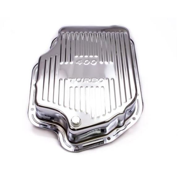 Chrome Transmission Pan - TH-400 Finned Bottom
