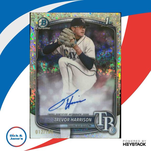 Chrome Trevor Harrison #CPA-THA Chrome Prospect Autograph Mini Diamonds Refractor