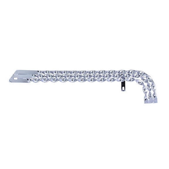 Chrome Triple Flat Twisted Bike Chain Guard. Work on most 20" bike frame. Bike part for Cruiser, BMX, Lowrider, Trike, bicycle Parts