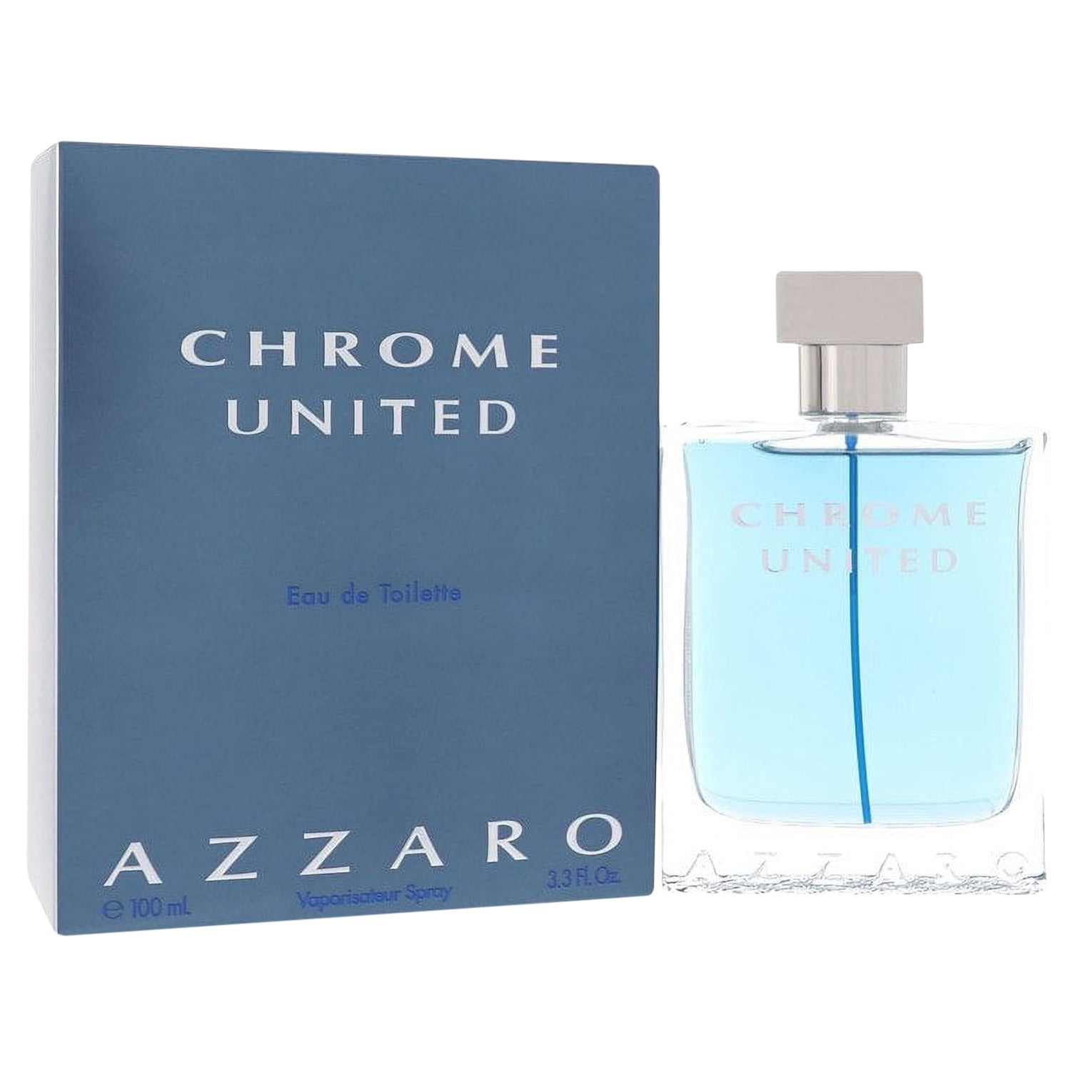 Chrome United by Azzaro Eau De Toilette Cologne Spray 3.4 oz for Male