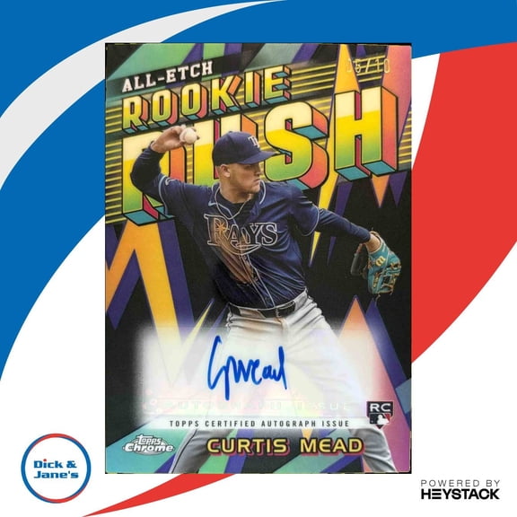 Chrome Update Curtis Mead #CURR-CM AllEtch Rookie Rush Autographs Gold Refractor