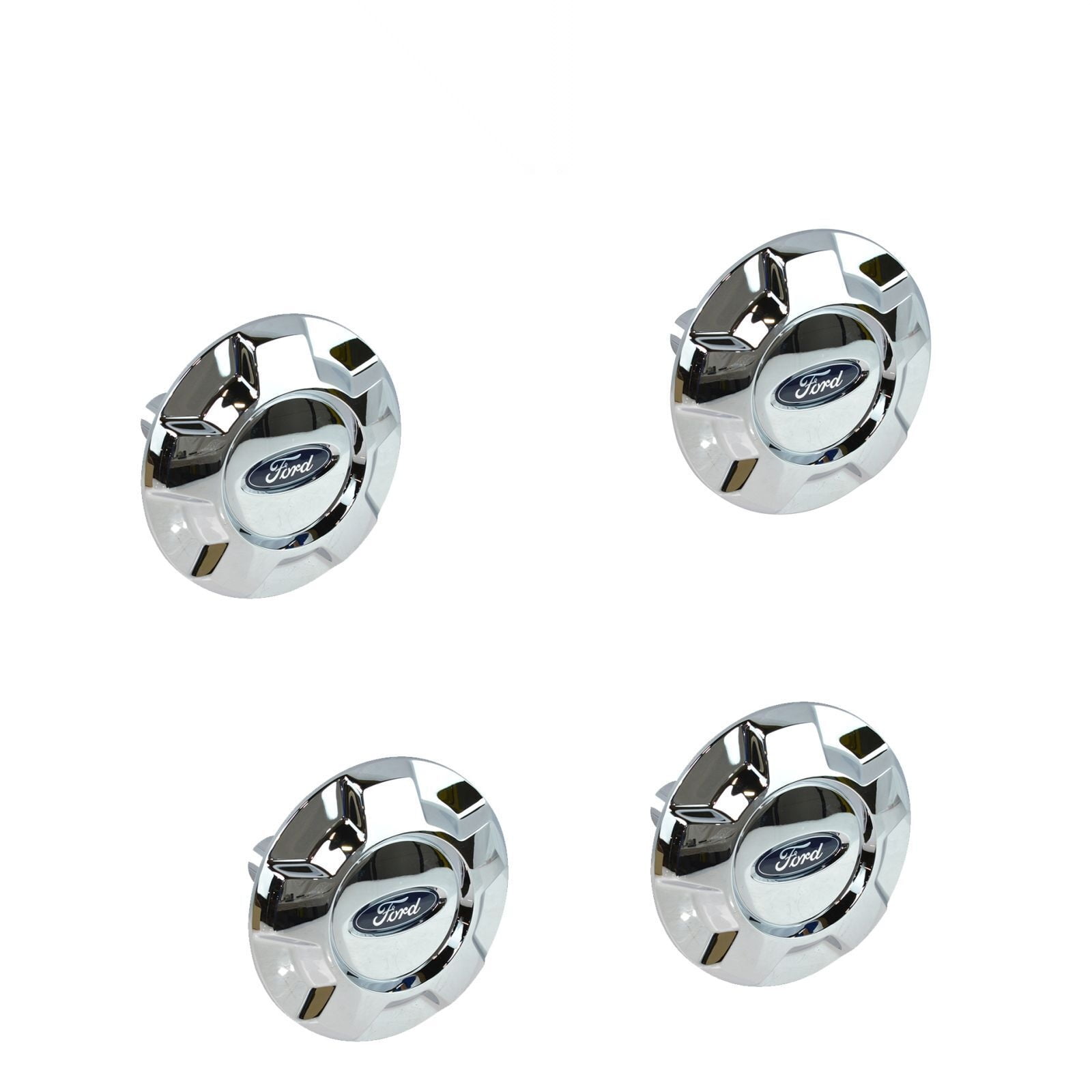 Set Of 4 Silver Wheel Hub Cap Center Covers For 1997-2003 Ford F150 & Expedition - Direct Fit, 1-Year Warranty
