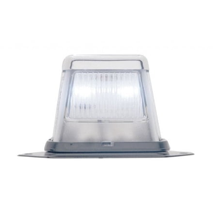 Chrome White LED RV Truck Semi Snowmobile Trailer License Plate Light