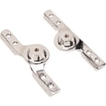 thumbnail image 1 of Speedway Motors Chrome Windshield Hinges, Non-Functional Steel Mounting Hardware Pair, 7.38" Overall Length, Compatible with 1909-22 Ford Model T Roadsters, 1 of 4