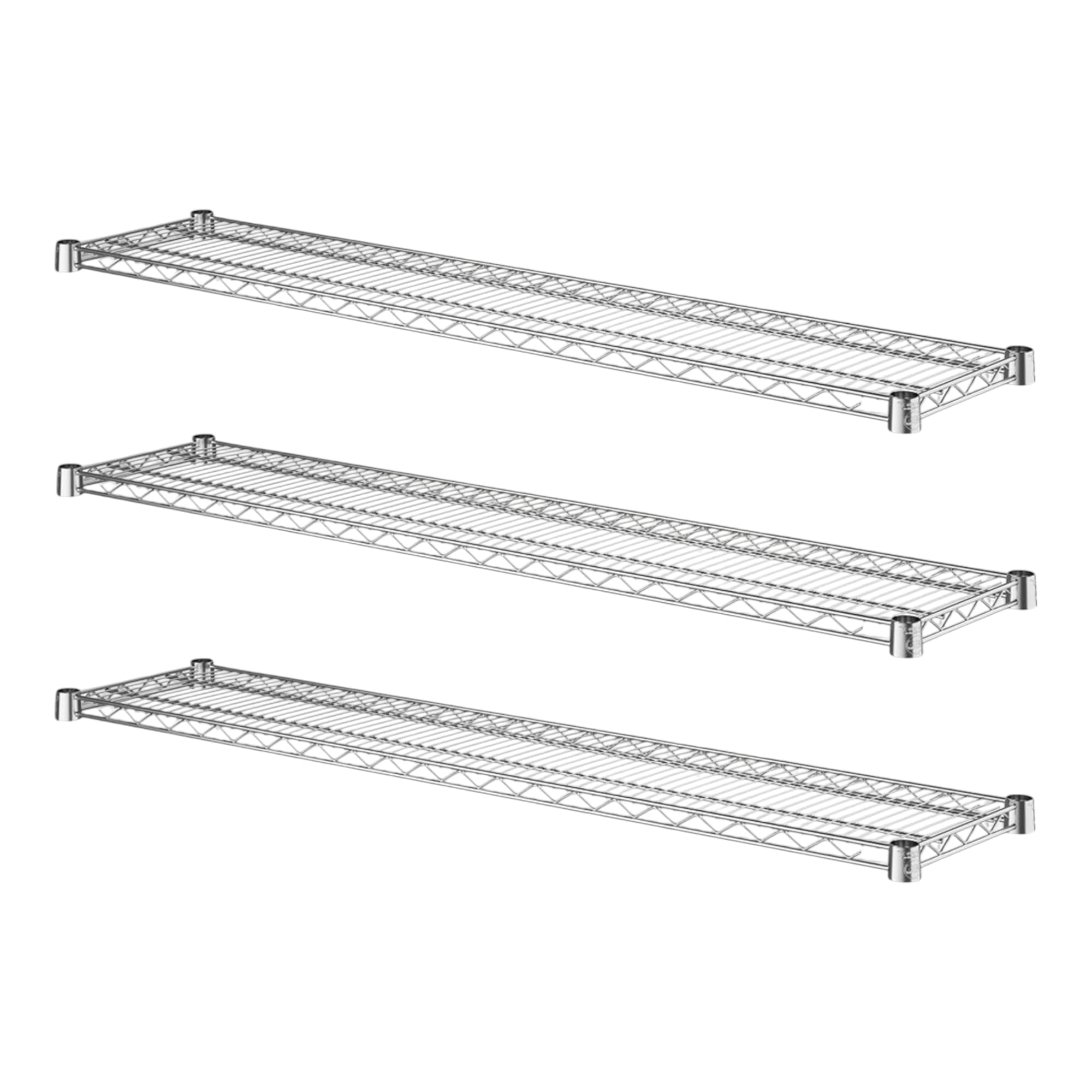 Chrome Wire Shelf. Heavy-Duty Adjustable Storage Rack, Commercial-Grade ...