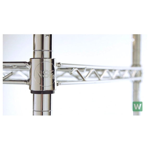 Chrome Wire Shelving Posts 86" - 4 Posts