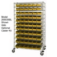 thumbnail image 1 of Chrome Wire Shelving with 110 4 in. Plastic Shelf Bins Yellow - 72 x 14 x 74 in., 1 of 1