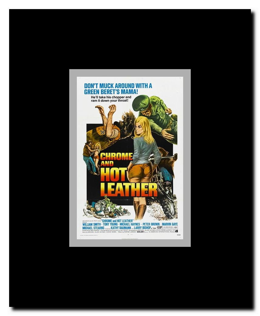 Chrome and Hot Leather Framed Movie Poster