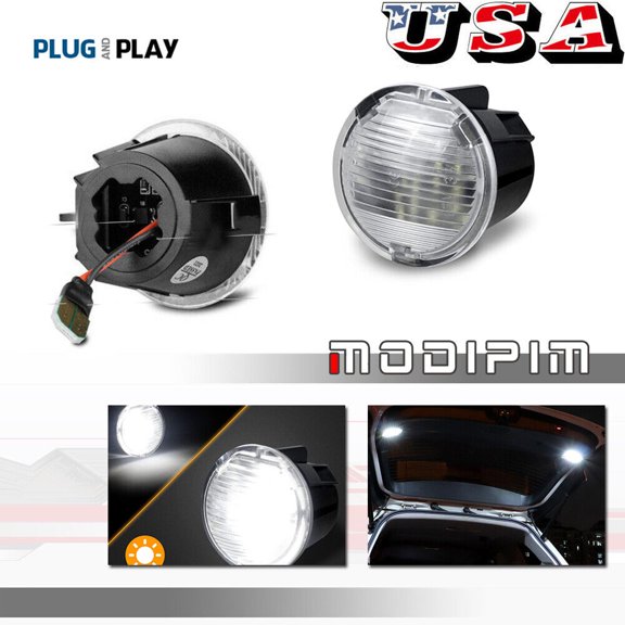 Chrome crystal white cargo trunk lift door LED light suitable for the 2006-00 Jeep Commander-