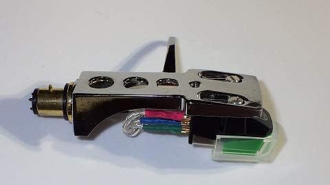 Chrome plated Headshell, mount, cartridge and stylus, needle for Pioneer PLX-1000, PL-518, PL-530, PL-A35, PLX-500, PL-560, PL-200, PL-516, PL-255, PL-200X, XL-A700, PL-A45D FREE MyNeedleStore Cloth
